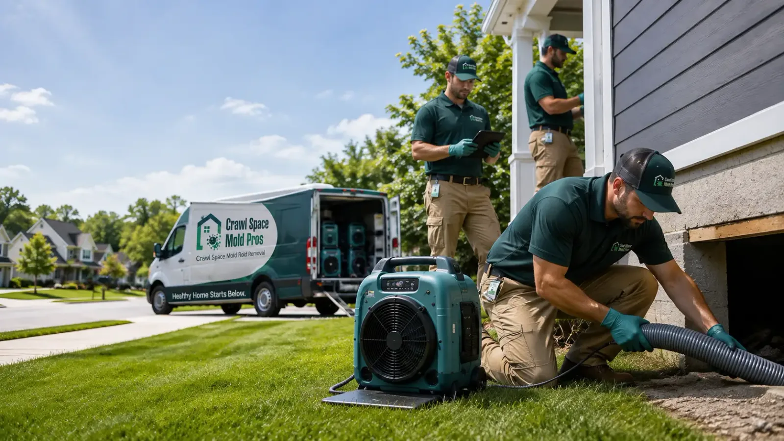 Crawl Space Mold Removal in Rossville, IL